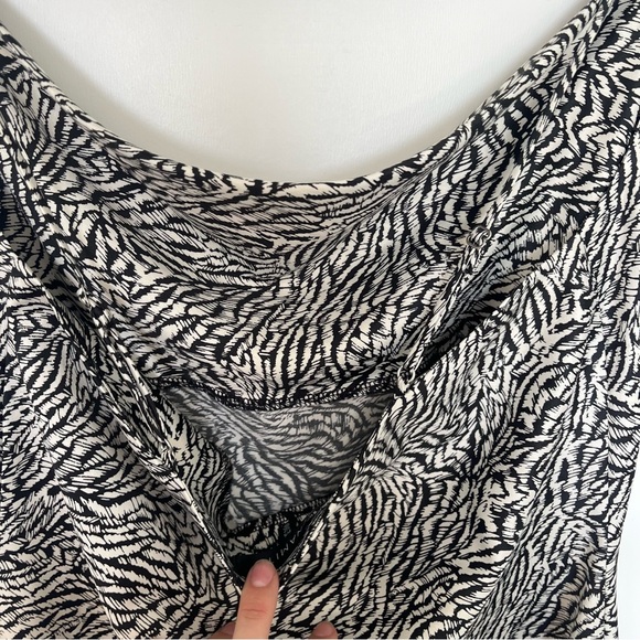 Dynamite Printed Cowl Neck Mini Dress - Picture 7 of 10